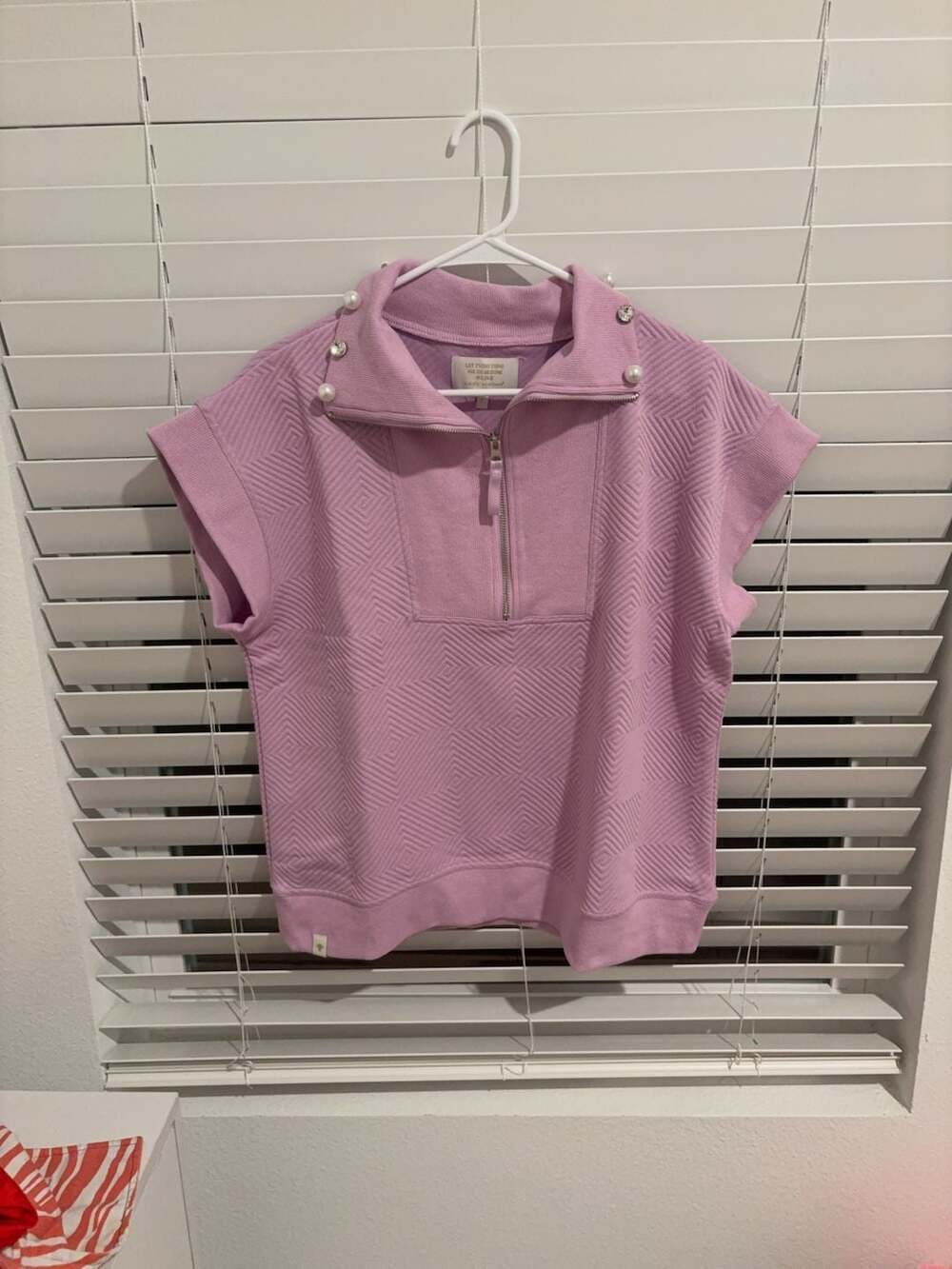 Simply Southern Quilted Quarter-Zip Pullover and Capri Pants Set Size Large
